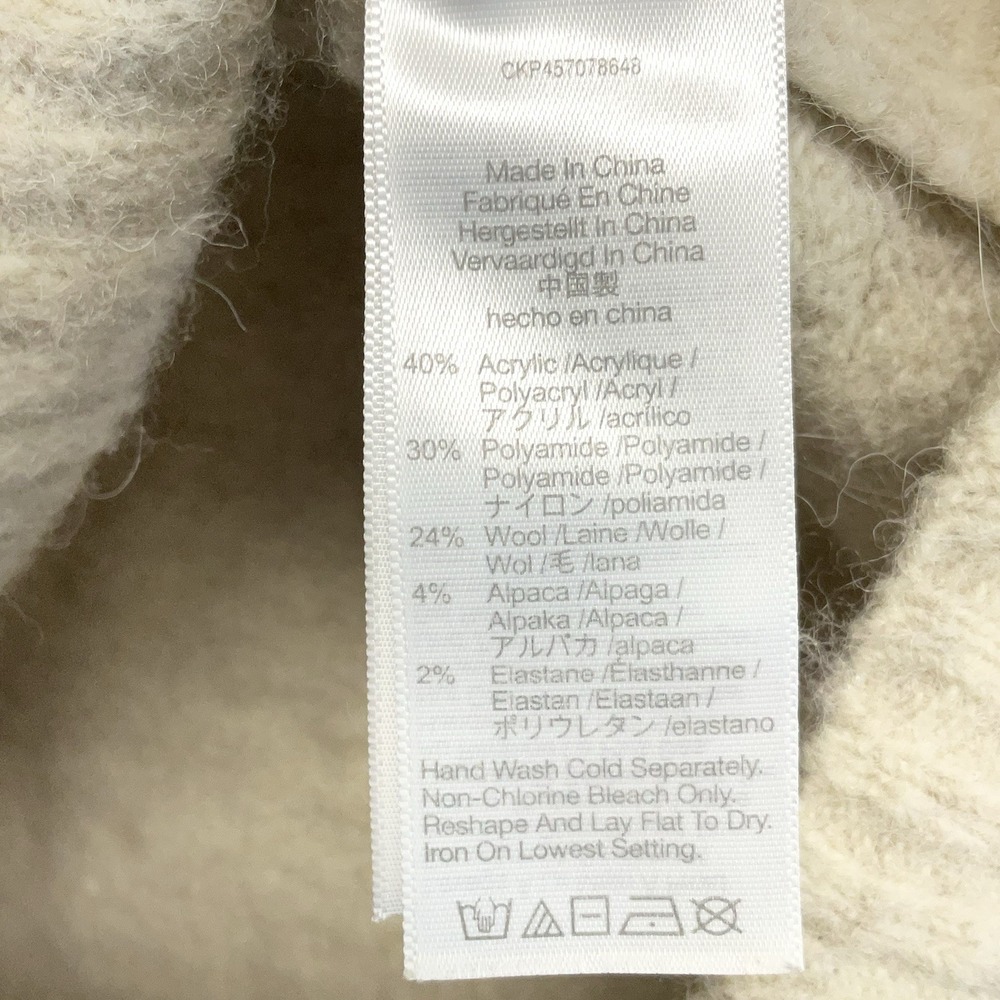 Madewell Womens Sweater Size Medium M‎ Wilmington Hoodie Oatmeal/Off White - Picture 8 of 12